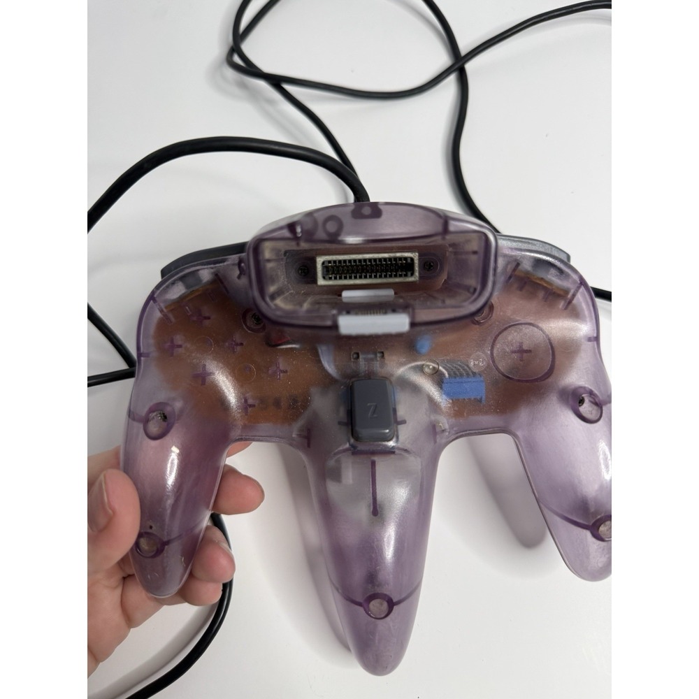 Official Nintendo 64 N64 Authentic OEM Controller Atomic Purple Tested - Picture 4 of 4